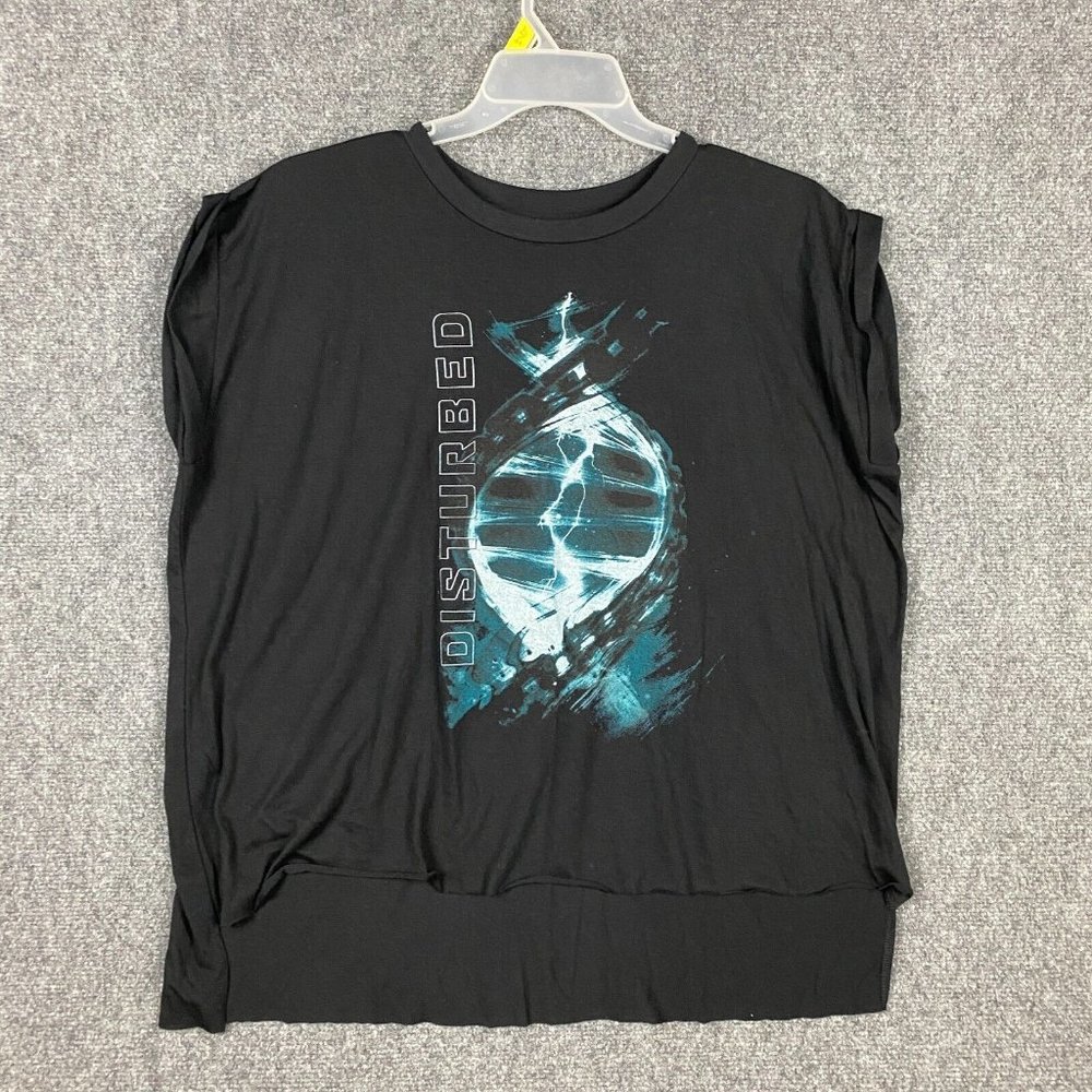 Disturbed T-Shirt Women's XL Sleeveless Cotton Blend Adults